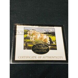 Bristol The Premiere Collection Certificate Of Authenticity New Never Opened